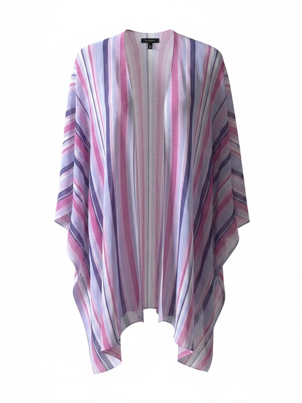Lane Bryant Pink Lavender Blue Striped Kimono one size fits most